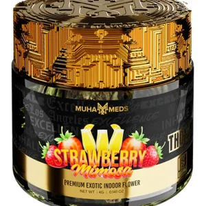 Strawberry Mimosa Muha Meds THC-A Exotic Flower Jar 4G