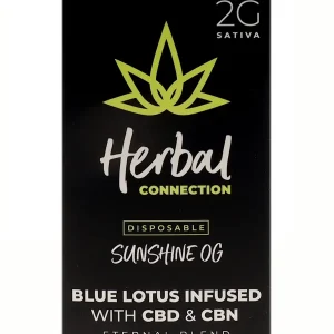 Sunshine OG Herbal Connection Blue Lotus Infused Eternal Blend Vape 2G