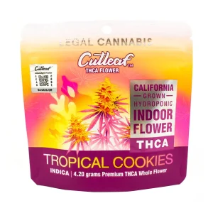 Tropical Cookies Cutleaf Premium THC-A Whole Hemp Flower 4.2G