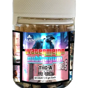 Watermelon Bubblegum Alien Exotics THC-A Diamond Infused Pre-Rolls 40ct