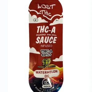 Watermelon OG Lost THC THCA Sauce Infused Pre-Roll 1 x 2G