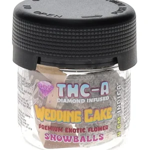 Wedding Cake Alien Exotics THC-A Diamond Infused Flower Snowballs 4G