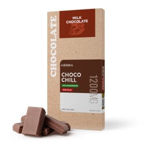1,200mg Choco Chill (Milk Chocolate) Bar - Delta 8