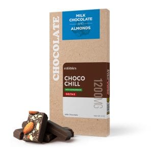 1,200mg Choco Chill (Milk Chocolate & Almonds) Bar - Delta 8
