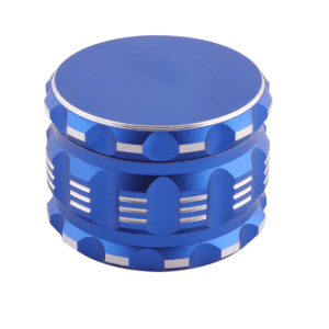 4 Piece Aluminum Drum Shape Grinder - Blue