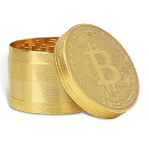 4 Piece Small Bitcoin Metal Grinder