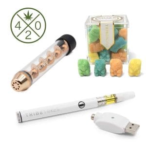 420 Celebration Bundle D8 Cart, Battery, D8 Gummies + Glass Blunt (Save $60)