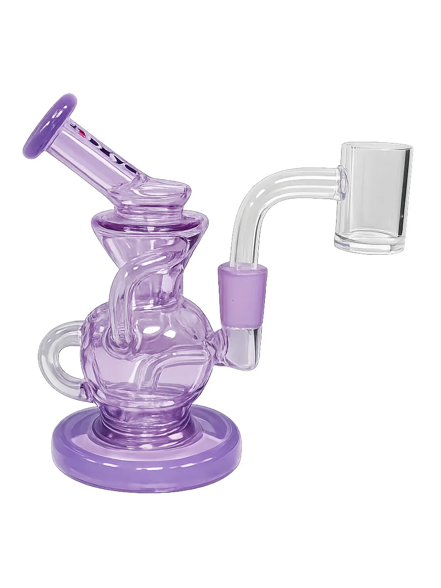5.2" Crave 10mm Purple Simple Loop Mini Recycler