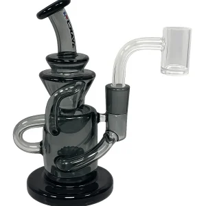 5.2" Crave 10mm Smoke Double Loop Spiral Recycler