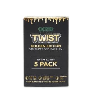 900 Twist Battery - 5 Pack - Gold