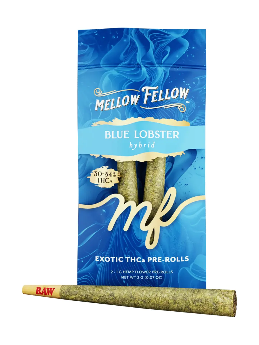 Blue Lobster Mellow Fellow Exotic THCA Pre-Roll 2ct 2G