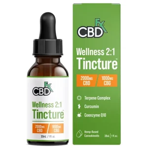 CBDfx Wellness 2:1 Oil Tincture 2000mg 30ml
