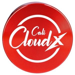 Cali Cloud X 90mm 3-Stage Aluminum Grinder - red