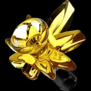 Cannabis Leaf Glass Herb Slide