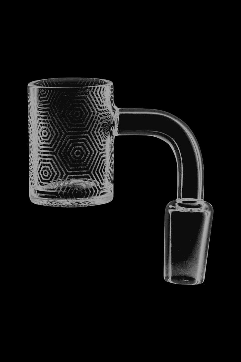 Concentric Hexagons Etched Quartz Banger