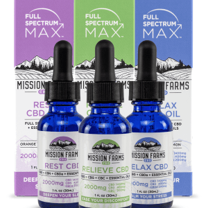 Full Spectrum Max Bundle - Rest, Relieve, and Rest CBD Oils