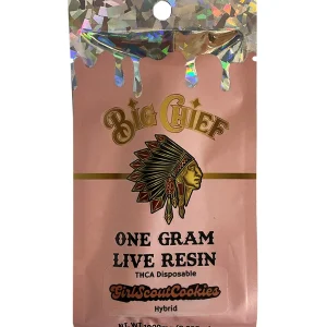 Girl Scout Cookies Big Chief Live Resin THCA Disposable 1G