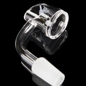 Honeybee Herb 90 Degree Fat Bottom Quartz Banger - Yellow Line
