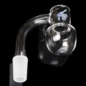 Honeybee Herb 90 Degree Honey Kettle Quartz Banger - Yellow Line