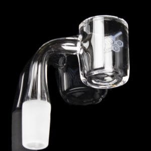 Honeybee Herb 90 Degree Original Bevel Quartz Banger - Yellow Line