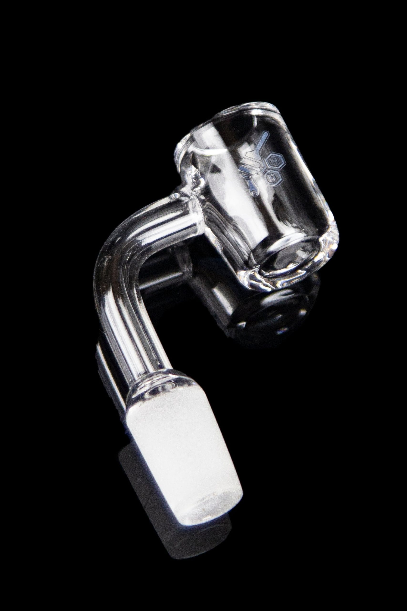 Honeybee Herb 90 Degree Thick Original Quartz Banger - Yellow Line