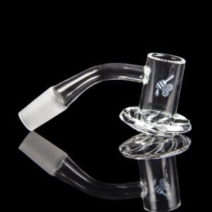 Honeybee Herb Beehive Quartz Banger - Yellow Line
