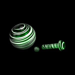 Honeybee Herb Glass Mushroom Pillar Terp Set