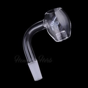 Honeybee Herb Honey Barrel Core Reactor Quartz Banger - Yellow Line