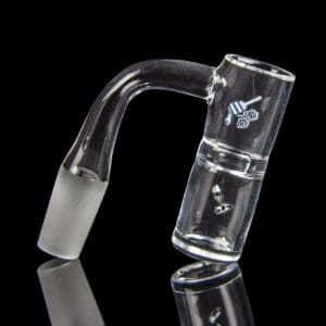 Honeybee Herb Honey Well Quartz Banger - Yellow Line