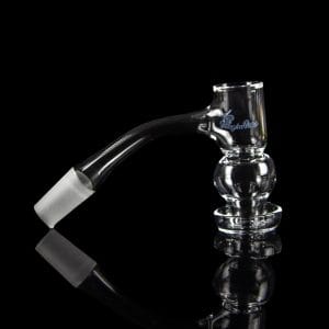 Honeybee Herb Honeysuckle Bubble Quartz Banger - Black Line