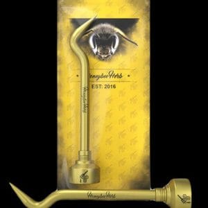 Honeybee Herb Titanium Bent Dabber with Carb Cap