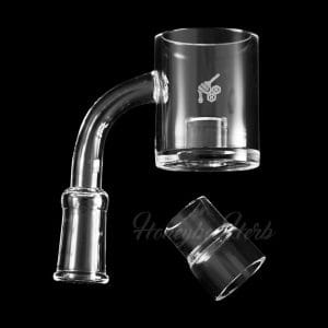 Honeybee Herb Top Hat Core Reactor Quartz Banger - Yellow Line