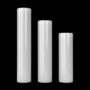 Honeybee Herb White Quartz Pillars - 3pk