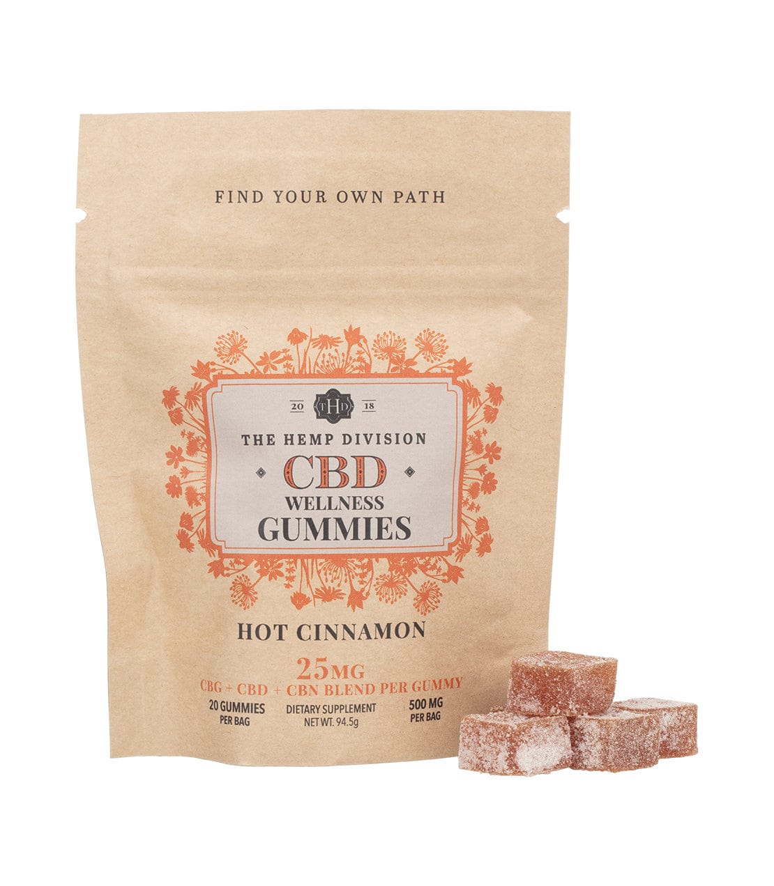 Hot Cinnamon Gummies - 25 MG CBD