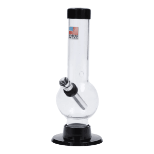 JM Plastics Mini Bubble Base with Carb Hole Acrylic Bong - 6 in.