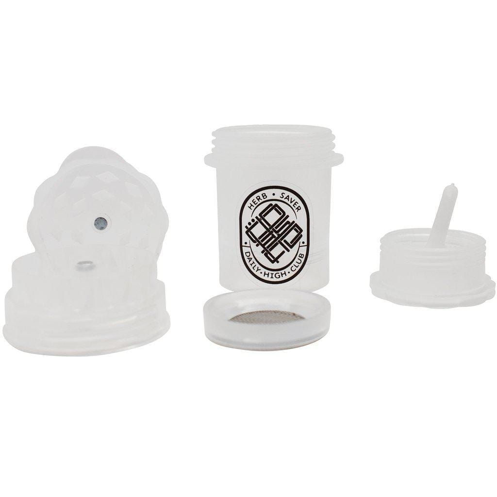 Mini Daily High Club x Herbsaver Grinder - Knotted Letters / Clear