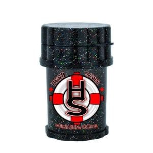 Mini Daily High Club x Herbsaver Grinder - Knotted Letters / Galaxy Black
