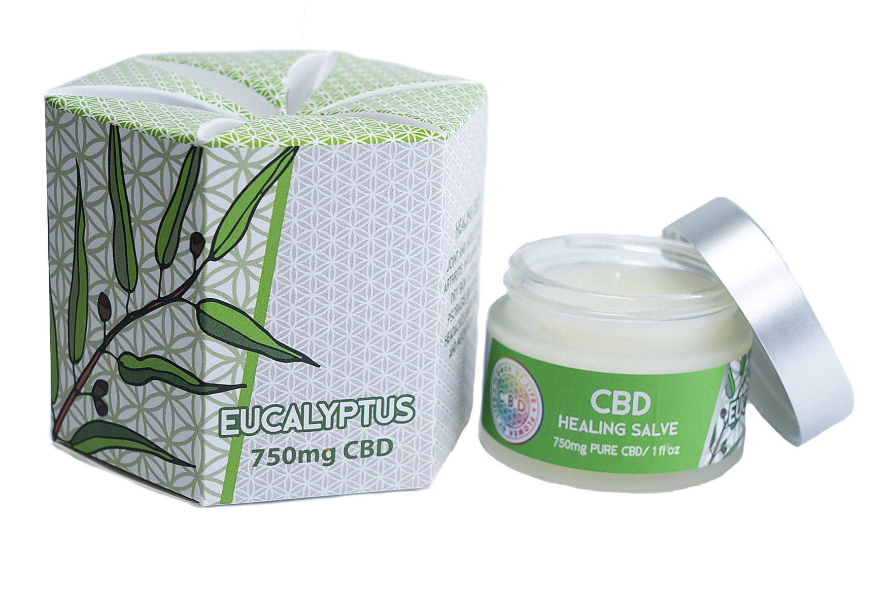 Organic CBD Healing Salve (750mg CBD-1 ounce) | Scent: Eucalyptus