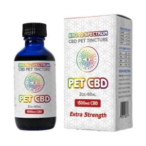 Pet CBD Tincture Extra Strength 1500mg | Quantity: 2 for $170 (Save $10)