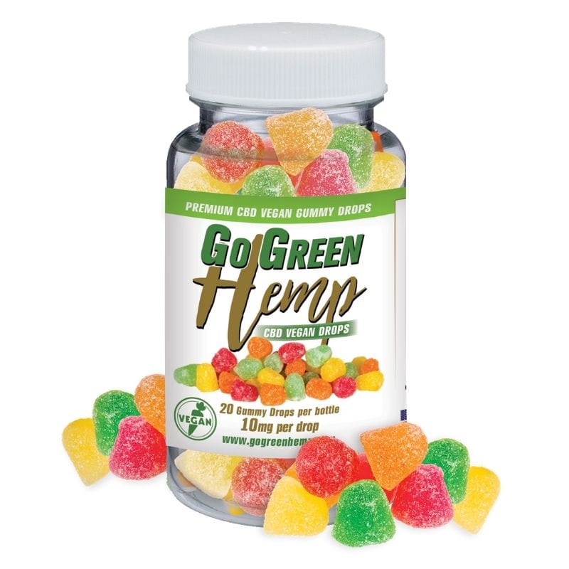 Vegan CBD Gummies Sour Drops 10mg