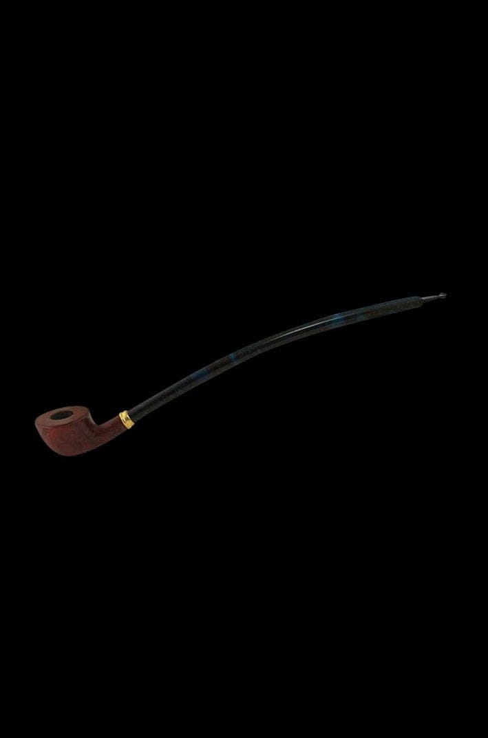 15 Shire Pipes Curved Pear Cherry Wood Tobacco Pipe Long Bl media 1 20copy