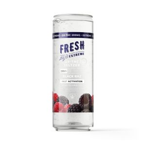 200mg Black Raz THC Seltzer - Delta 9 Nano - Fresh