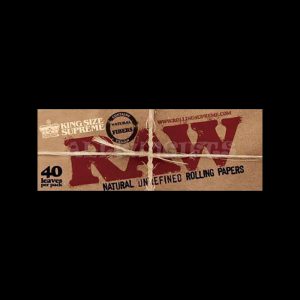 RAW Kingsize Supreme Vegan Rolling Paper - Bulk 24 Pack