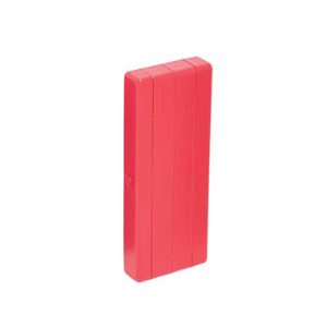 3-CONE HOLDER PLASTIC BIODEGRADABLE CASE - 3 Slot / Red