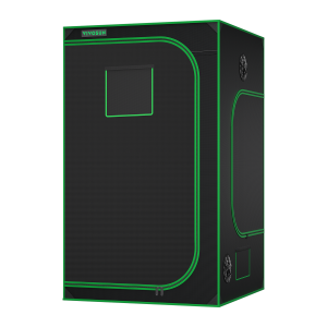 4x4 Grow Tent S448, 4-8 Plants Use, Indoor Plant Growing Tent High Reflective Mylar with Observation Window and Floor Tray Classic Tents 48¡ä¡ä x 48¡ä¡ä x