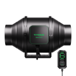 AeroZesh S4 Inline Fan 4¡å with E12 Speed Controller, PWM-Controlled EC Fan for Grow Tent Ventilation