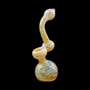 LA Pipes Color Raked Fumed Sherlock Bubbler Pipe