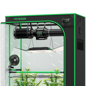 4x2 Smart Grow Tent Kit,2-Plant Kit,Full Spectrum 2x100W AeroLight LED Grow Light with Ventilation Combo