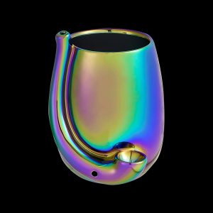 Roast & Toast Iridescent Stemless Wine Glass Pipe