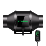 AeroZesh G4 Inline Fan 4¡å with E12 Speed Controller, PWM-Controlled EC Fan for Grow Tent Ventilation